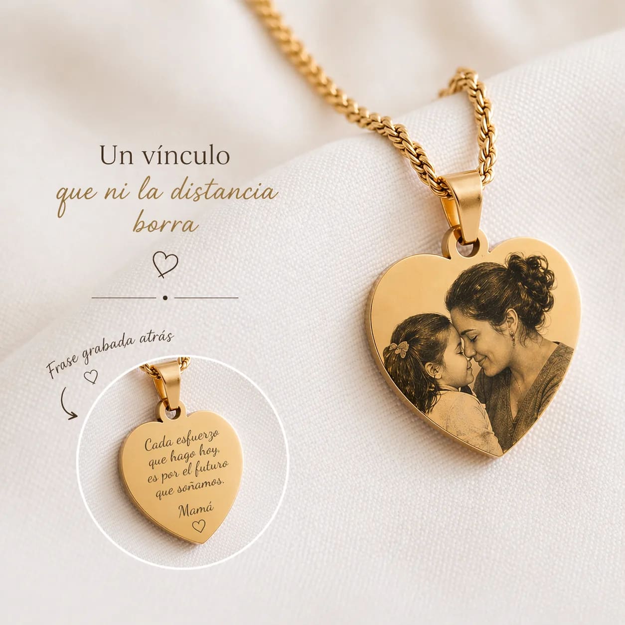 Cadena vinculo de acero
