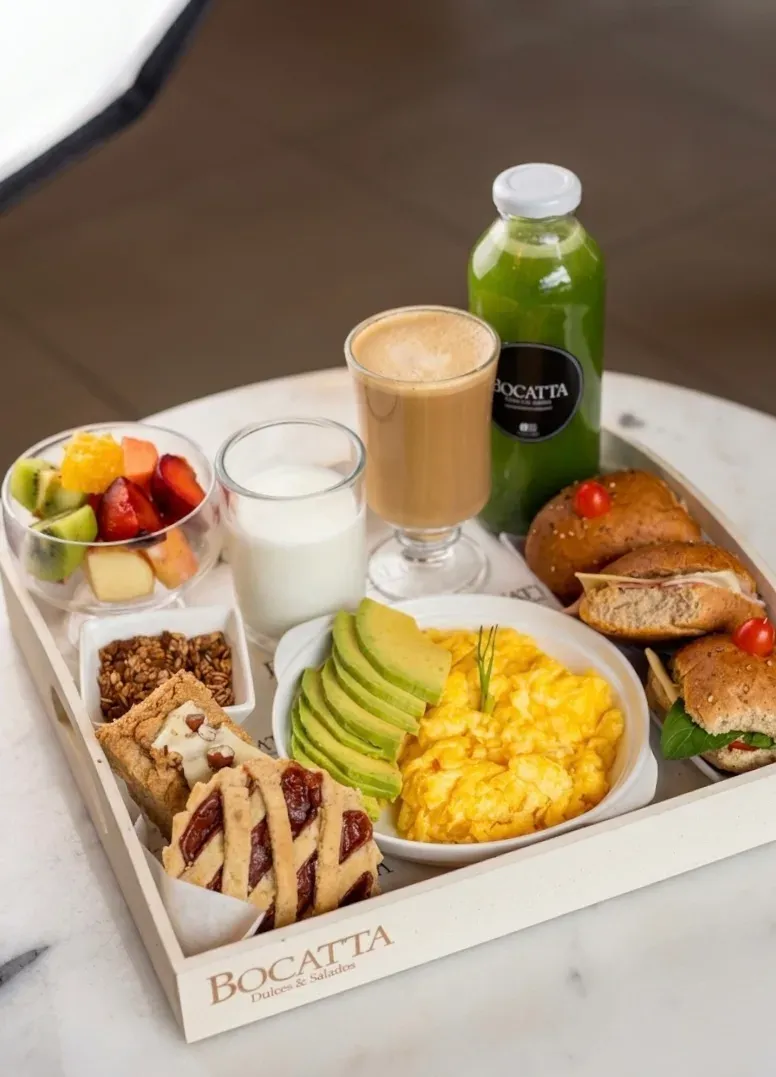 Bandeja de desayuno light