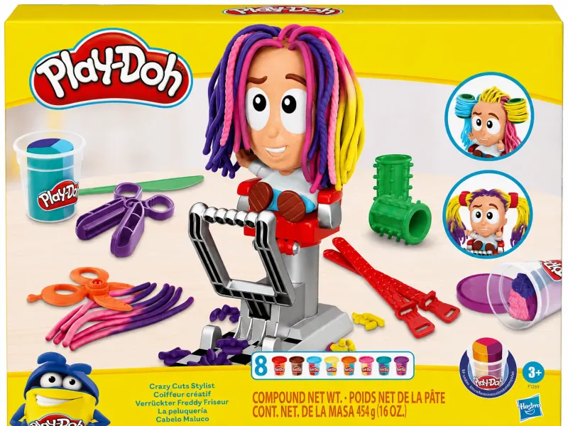 Caja Play-Doh hace pelos con colores