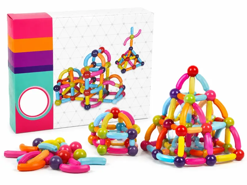 Caja Magnetic Sticks Fun Toy